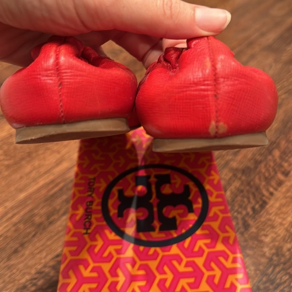 Tory Burch Reva tumbled leather flats - Picture 3 of 5
